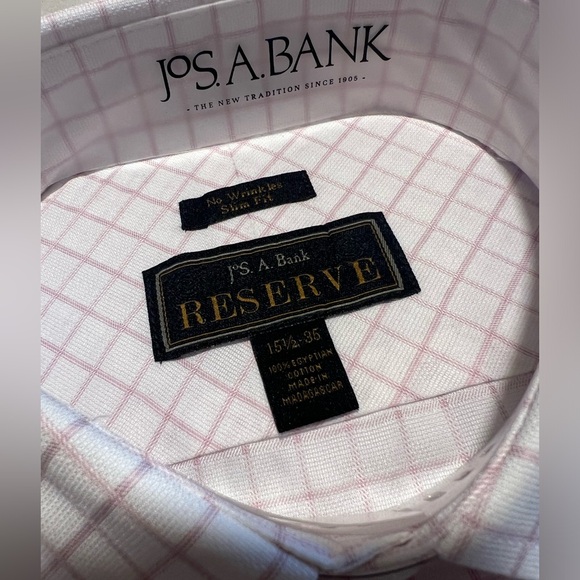 TWO Jos. A. Bank men’s button down NEW 15 1/2 - 35 - Picture 3 of 7